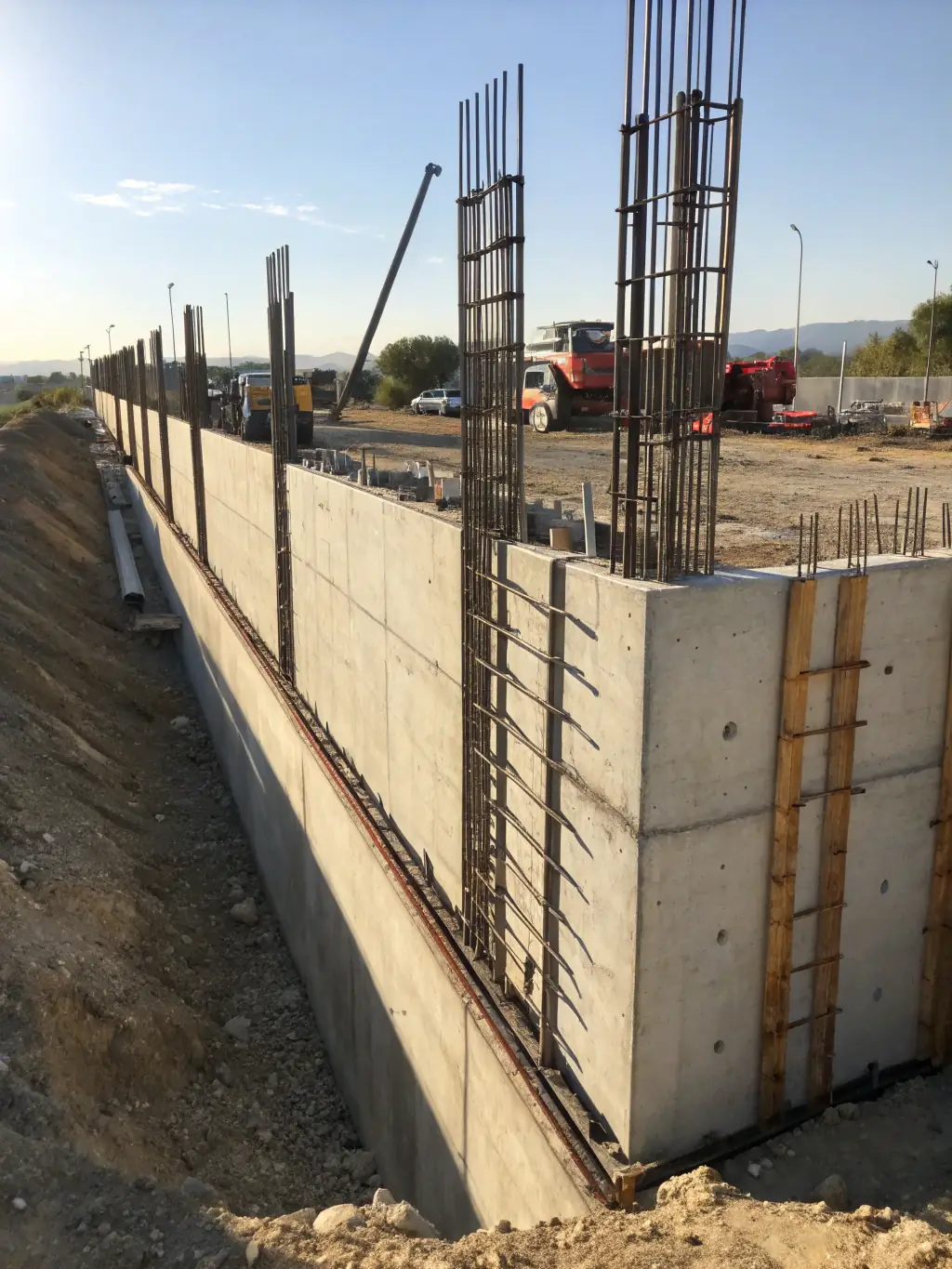 A well-built concrete foundation for a new home, showcasing Sandstone Concrete's expertise in residential foundations.