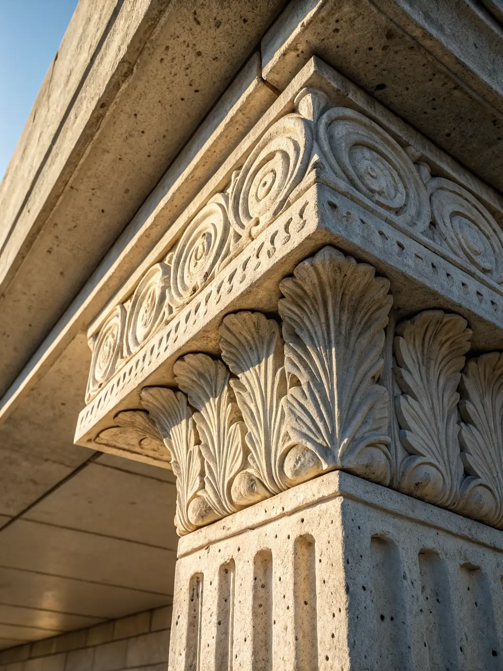 A close-up shot of a concrete surface with a decorative finish, showcasing the texture and detail achieved through Sandstone Concrete's flatwork services. The image highlights the craftsmanship and attention to detail.